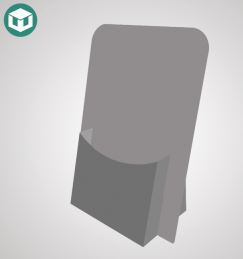 Cardboard magazine rack for business card size