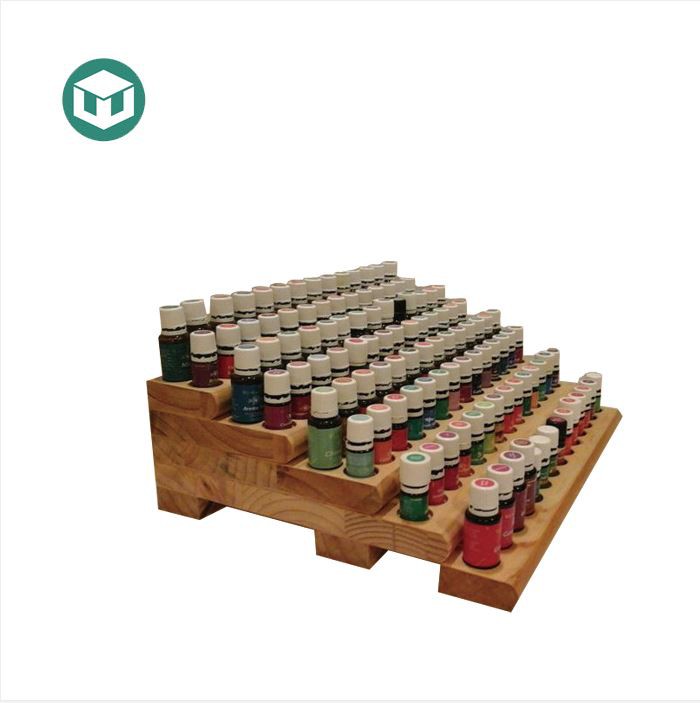 Wooden Oil Counter Display Shelf 1
