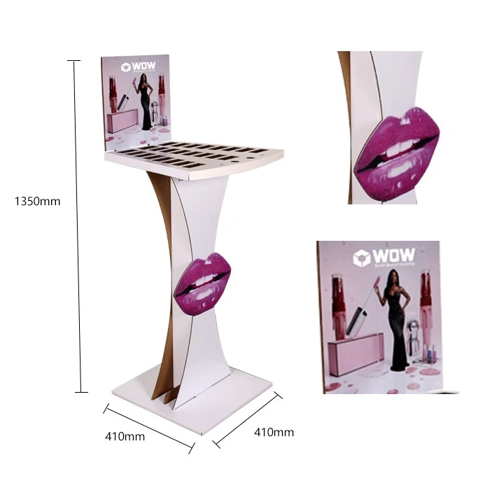 Corrugated POP Display Rack For Makeup Eyelash factory