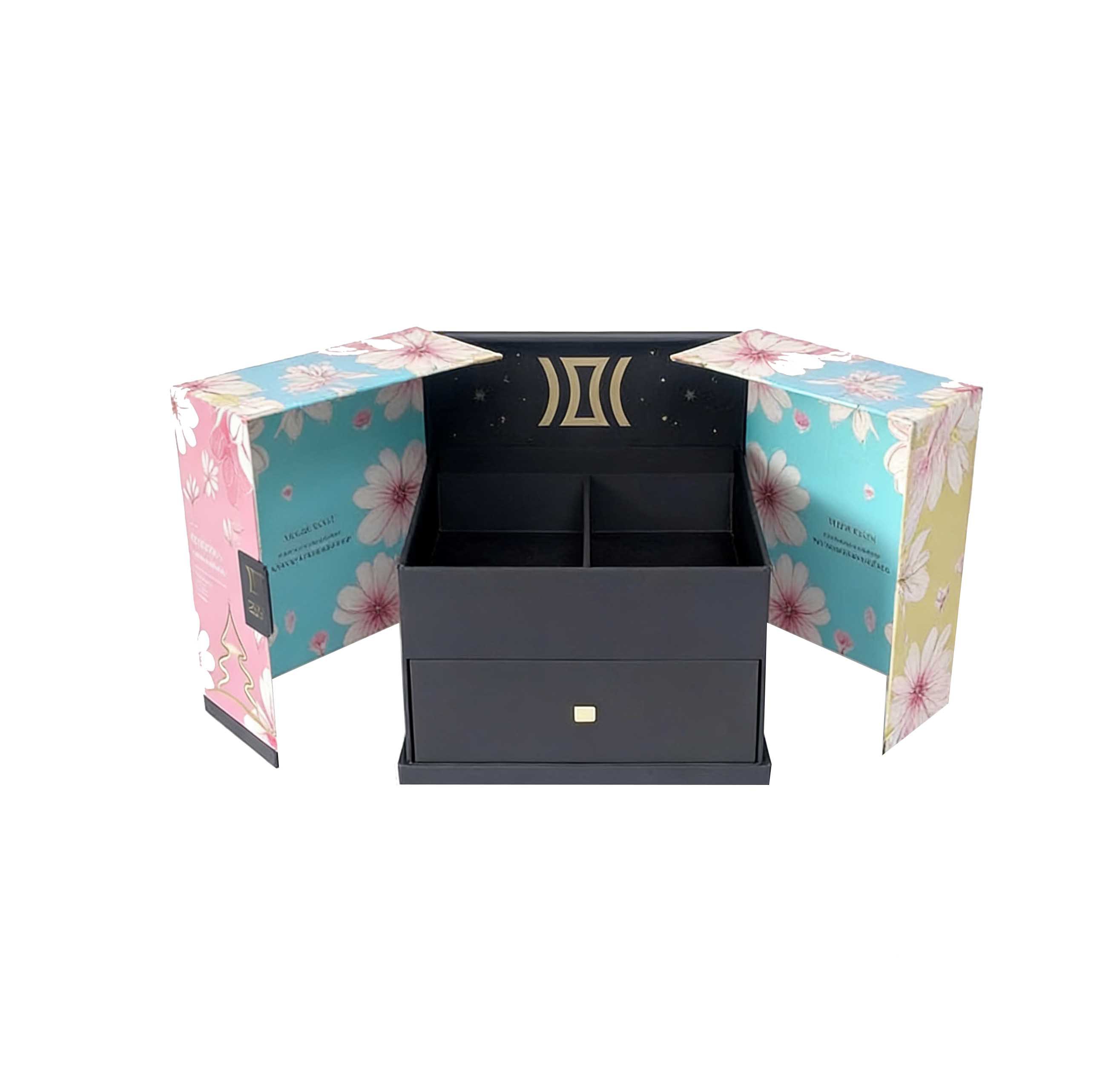 Magnētiskā kartona dāvanu kastīte ar dubulto-pusi atveramu pusi