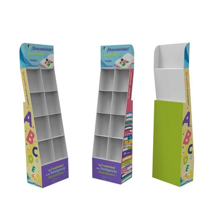 Beautiful Book Cardboard Display Rack